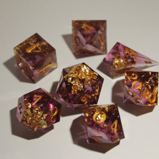 Amethyst Sparkle Dice