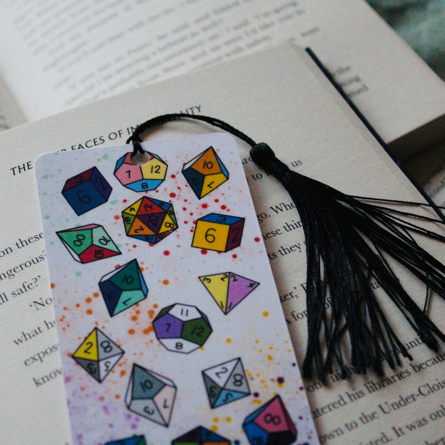 Pride TTRPG Dice Bookmark Light