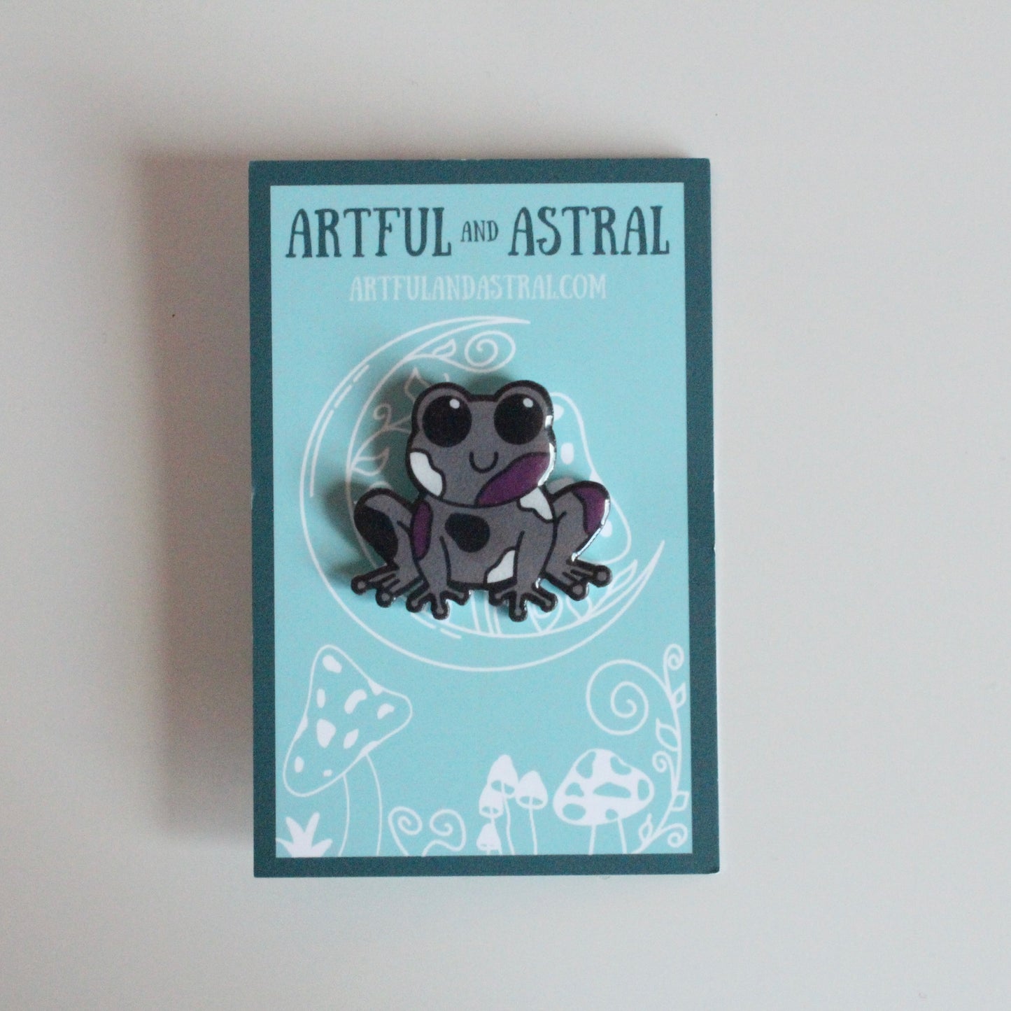 Asexual Frog Pin