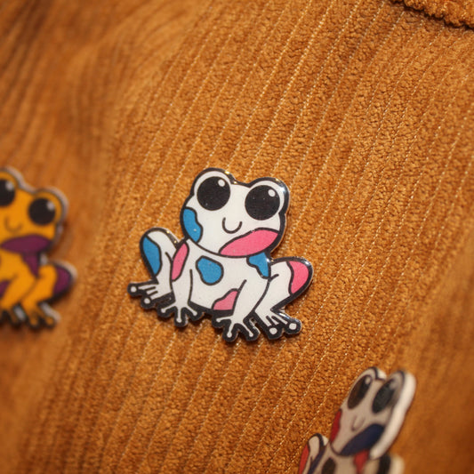 Transgender Frog Pin