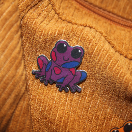 Bisexual Frog Pin
