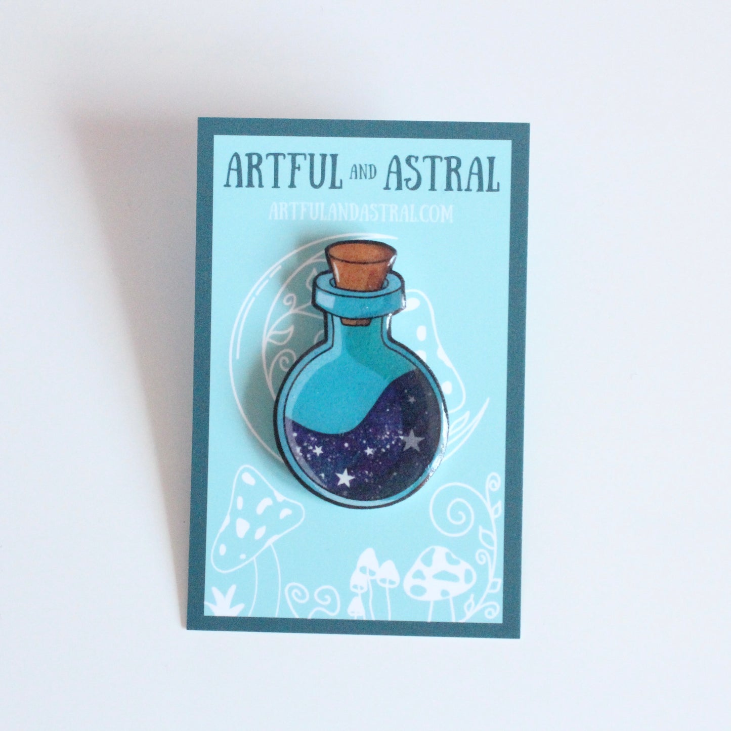 Space Potion Bottle Pin