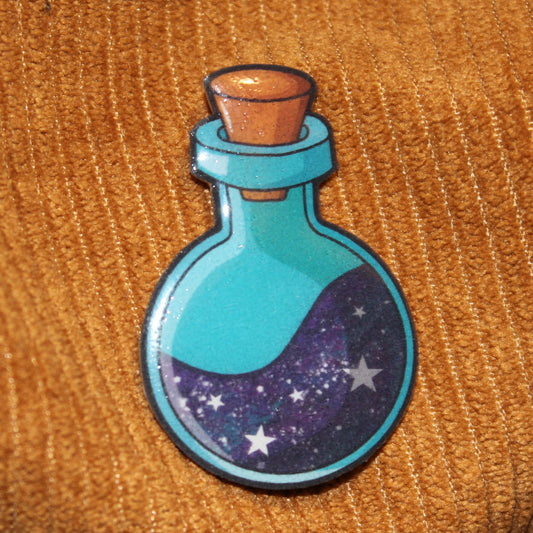 Space Potion Bottle Pin