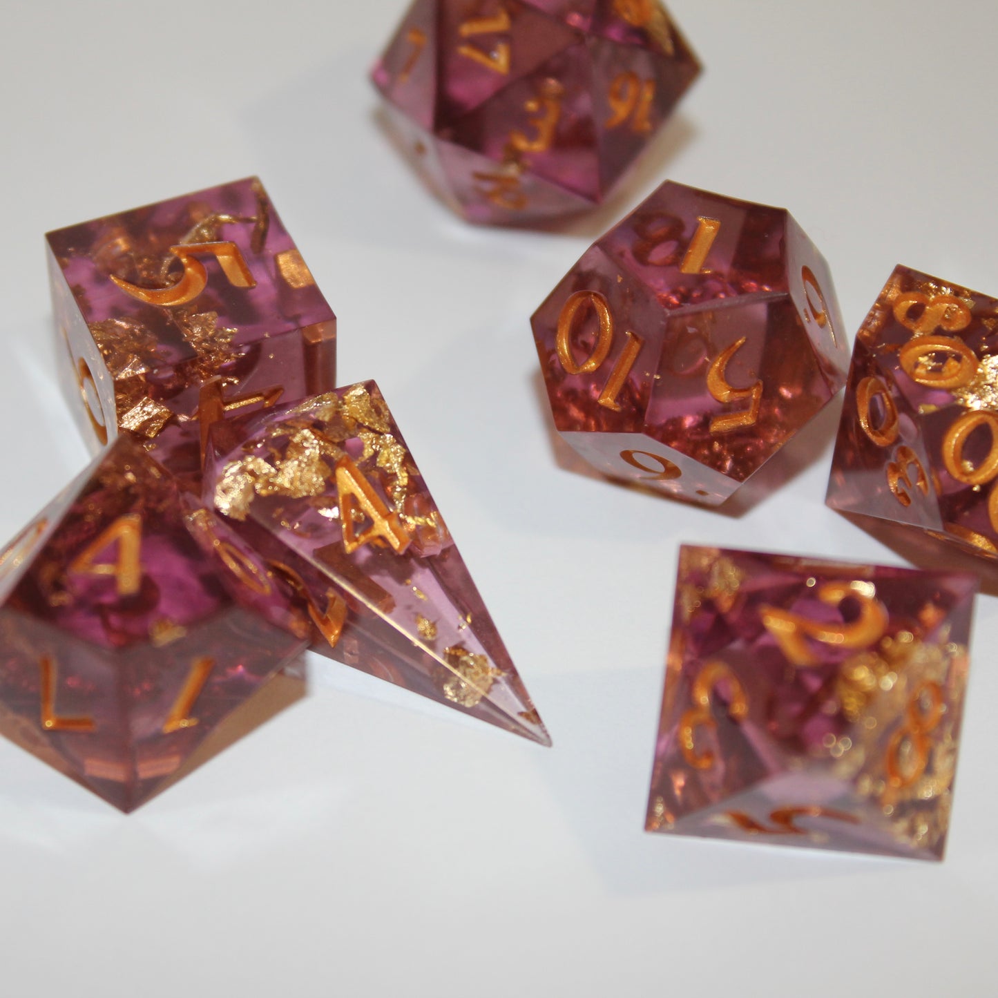 Amethyst Sparkle Dice