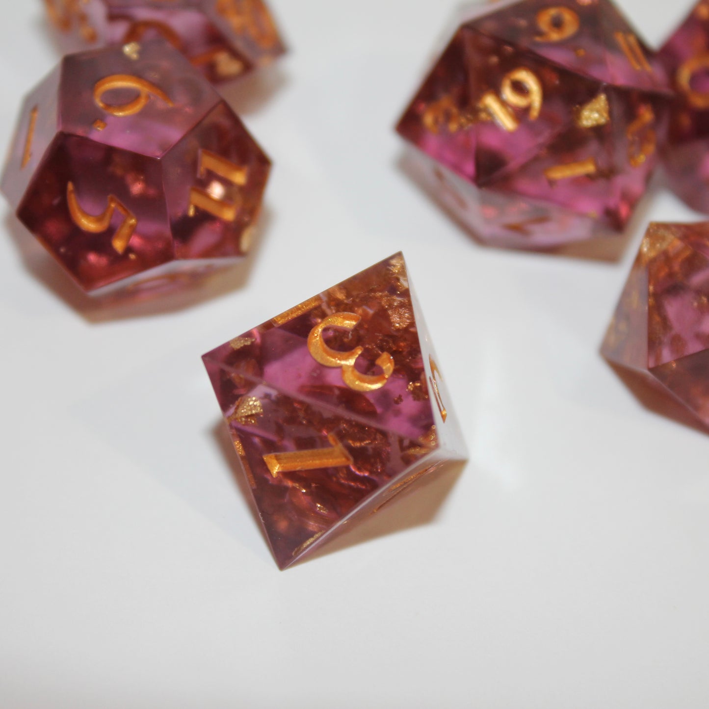 Amethyst Sparkle Dice