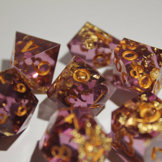 Amethyst Sparkle Dice