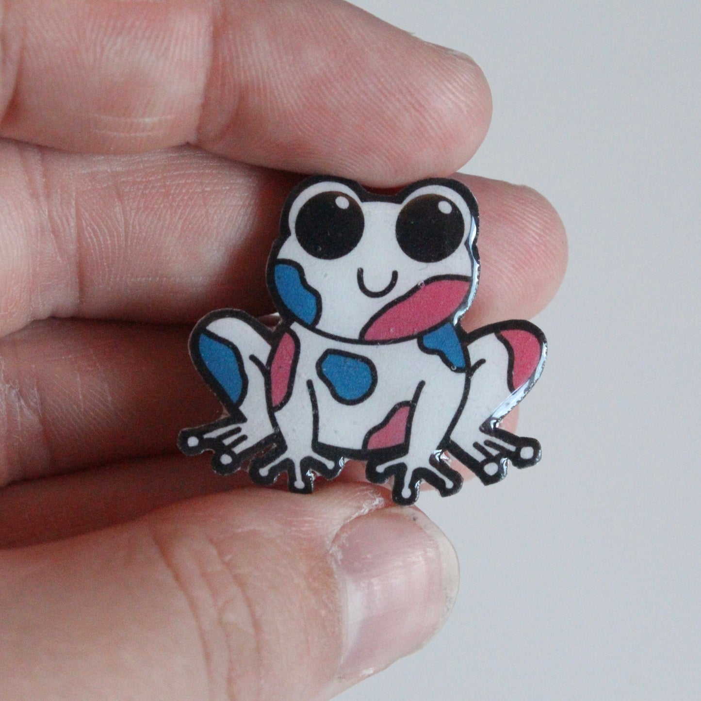 Transgender Frog Pin