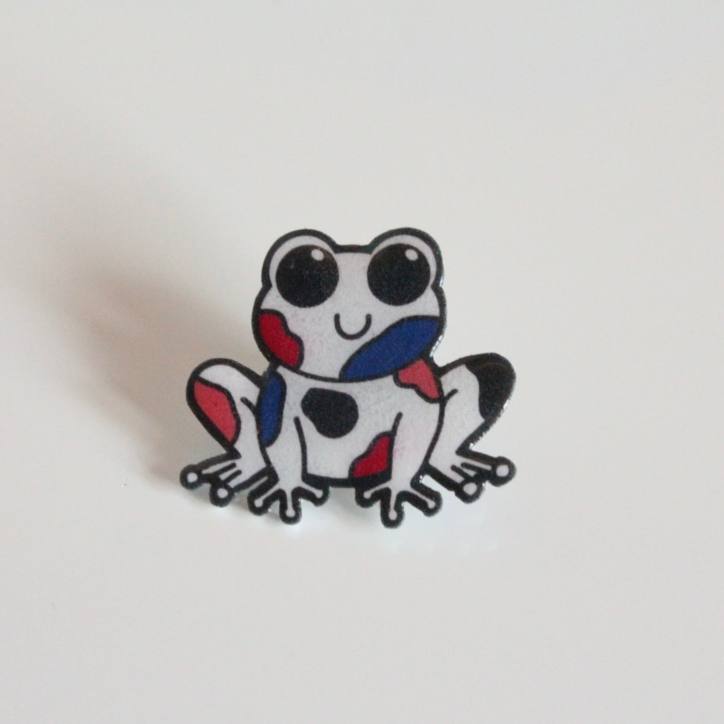 Genderfluid Frog Pin