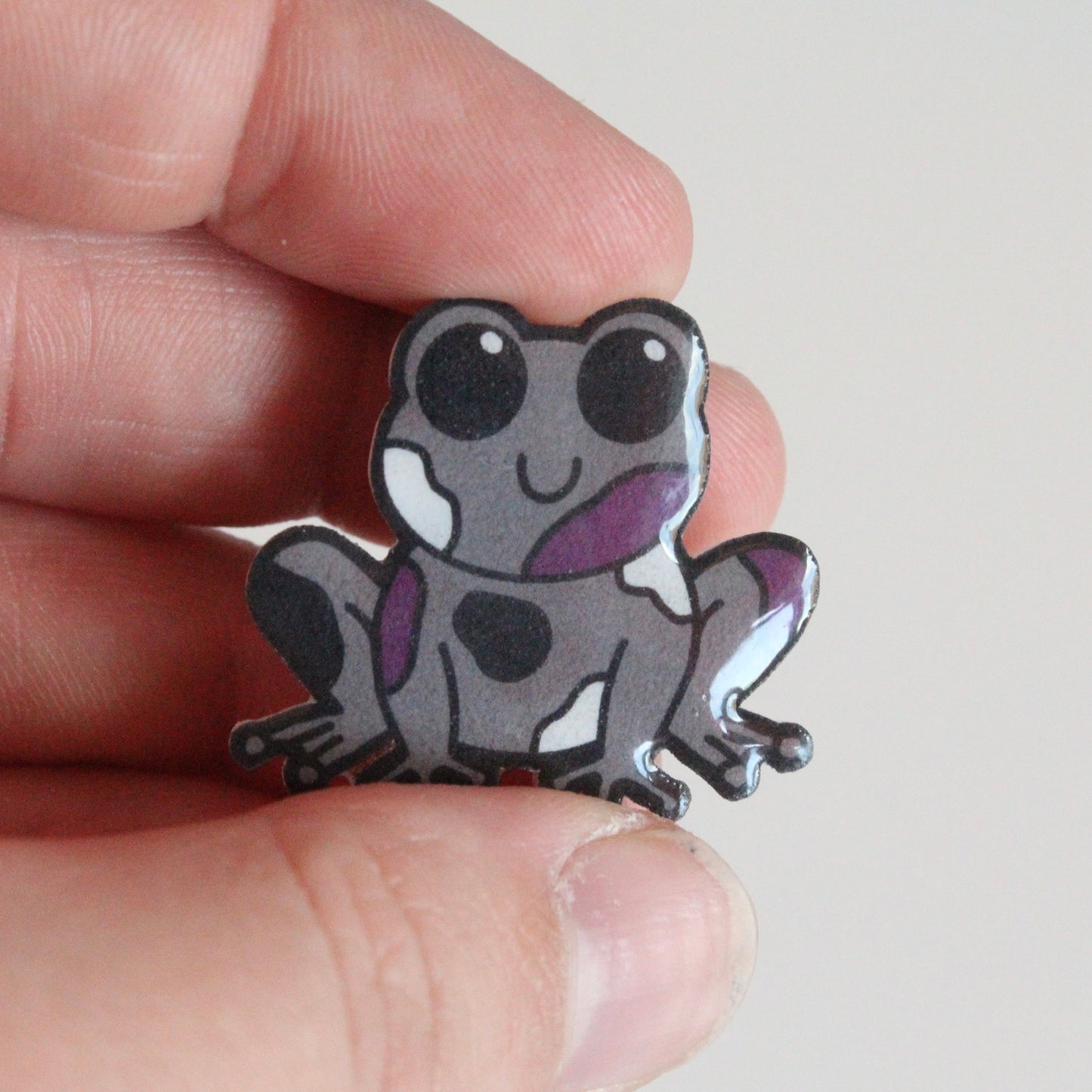Asexual Frog Pin