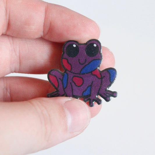 Bisexual Frog Pin