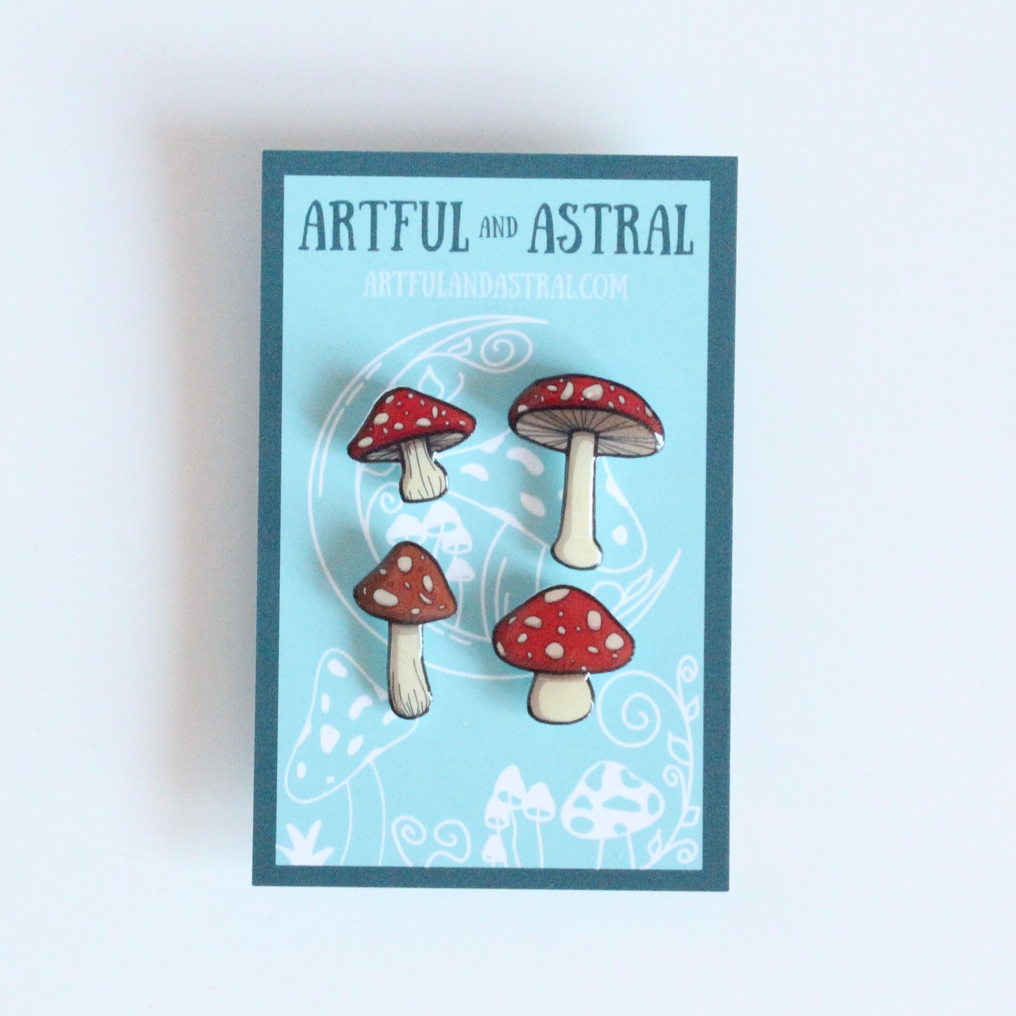 Mini Mushroom Pin Set