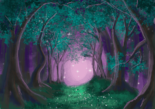 Artful and Astral Forest Print
